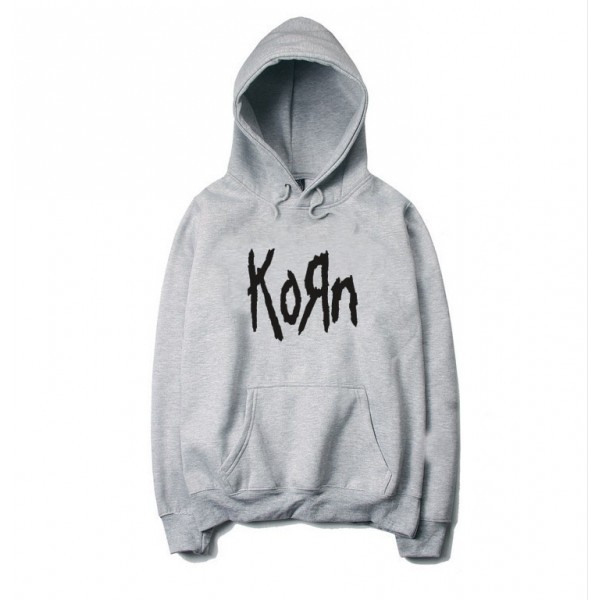 The new  Hoodie and KORN printing O fashionable men and women Fleece Hoodie neck in autumn and winter