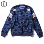 Tide Brand Men Streetwear Sweatshirts 2016 Autumn Casual High Street Sharks Sleeve Camo Print Male Cotton Pullover Hip Hop Punk