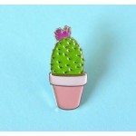 Timlee X039 New Oil Drop Cute Cactus Pots Planet Metal Brooch Pins Button Pins Girl Jeans Bag Decoration Gift Wholesale