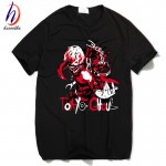 Tokyo Ghoul Anime Printed T shirt Men Japanese Manga Ken Kaneki T-shirt 2017 Fashion Harajuku Hip Hop Swag Cheap Clothing,HCT021