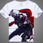 Tokyo Ghoul digital printed hot anime Tokyo Ghoul t shirt clothes Ken Kaneki short-sleeve Tokyo Ghoul T-shirt men tshirt