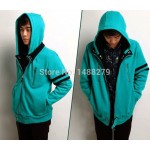 Tokyo Ghouls Ken Kaneki Unisex Blue Hoodie Cotton Fleece Hooded Zipper Coat Casual Clothes