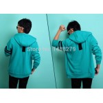 Tokyo Ghouls Ken Kaneki Unisex Blue Hoodie Cotton Fleece Hooded Zipper Coat Casual Clothes