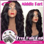 Top Grade Glueless Full Lace Wig Brazilian Deep Body Wave Full Lace Human Hair Wig For Black Women Lace Front Wig With Baby Hair