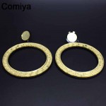 Top Quality drop punk style earrings big long round jewelry earring brincos for women brand sobretudo feminino brincos dress