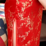 Top Selling Traditional Chinese Style Dress Women's Long Cheongsam Elegant Slim Qipao Clothing Size S M L XL XXL XXXL J3038