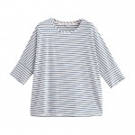 Toyouth 2017 Women T Shirt New Spring Autumn Woman O Neck Batwing Half Sleeve Casual Stripe Tee Girl Tops