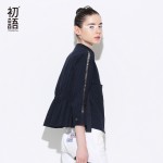 Toyouth Jackets 2017 Spring Women Coats Hollow Out Stylish Slim Short Stand Collar Outerwear Jacket