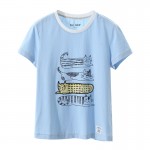 Toyouth New Arrival Women Cotton T-Shirts Cartoon Print Summer Casual O-Neck Loose Tops Tees