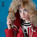 Toyouth New Winter Fashion Duck Down Coats Women Long Coats Hoodies Down Parkas Jacket Coat