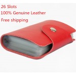 Tracking service 100% Genuine leather card holder , Wholesale card case wallet cc05