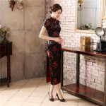 Traditional Chinese Style Dress Women's Long Cheongsam Elegant Slim Qipao Clothing Plus Size S M L XL XXL XXXL 4XL 5XL 6XL J3082