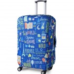 Travel Luggage Suitcase Protective Cover for Trunk Case Apply to 19''-32'' Suitcase Cover Thick Elastic Perfectly