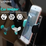 USAMS Car Holder for iPhone Sumsung Mobile Phone Holder Car Air Vent Mount Holder 360 Ratotable Mobile Phone Holders & Stands