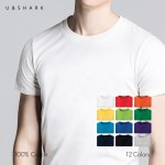 U&SHARK Summer Basic Black T Shirt Homme T-Shirt Short Sleeve Slim Fit Cotton Tops Men Clothing O-Neck Quality Tee Shirt Male