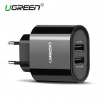 Ugreen 5V3.4A Universal USB Charger Travel Wall Charger Adapter Portable EU UK Plug Smart Mobile Phone Charger for iPhone Tablet