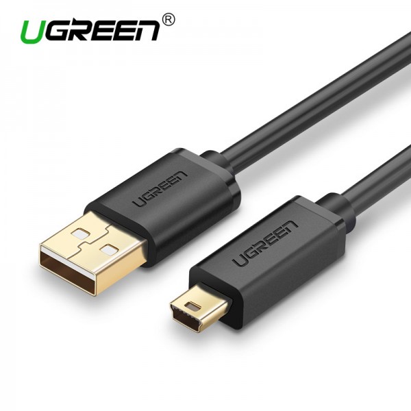 Ugreen Mini USB Cable Mini USB to USB Fast Data Charger Cable for Cellular Phones MP3 MP4 Players Tablets GPS Digital Camera HDD