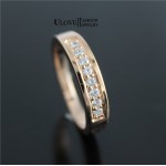 Uloveido 50% off Charms Ring for Women Wedding Band Zircon 925 Sterling Silver Rings for Women/Men Anel Wholesale Bijoux J294