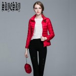 Ultra Light Down Winter Jacket Woman Slim Casacas Mujer 2016 Down Parkas Outerwear Stand Collar Camperas Mujer