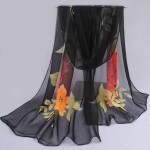 Ultralarge 2017 new chiffon silk scarf women's spring and autumn accessories polyester scarf autumn and winter thermal scarf FGH