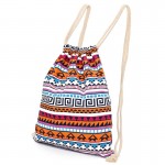 Unisex Retro Geometric Backpacks Printing Bags Drawstring Backpack mochilas feminina backpacks for teenage girls ladies 