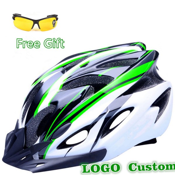 Upgrade 11 Colors Ultralight Cycling Helmet + Cycling Glasses Bicycle Helmet Women Men Integrally-molded Bike Helmet G Brand 