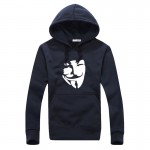 V for Vendetta Sweatshirt Men Hoodies Fashion Solid Fleece Hoodie Mens Suit Pullover Men's Tracksuits Moleton Masculino