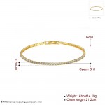 VALEN BELA Fashion Crystals Bracelets for Women Chain & Link Pulseiras Rose Gold Plated Jewelry Women Bracelet SZ3101