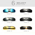 VEITHDIA Aluminum Magnesium Men's Sunglasses Polarized Coating Mirror Sun Glasses oculos Male Eyewear Accessories For Men 6588