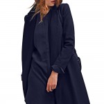 VESTLINDA Chiffon Dress Women 2017 Shirt Dress Fashion Stand Collar Long Sleeve Solid Casual Loose Dresses Vestidos De Festa