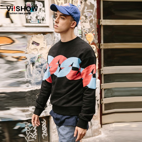 VIISHOW Brand Hoodie Men Streetwear Tracksuit Moletom Skate Sudaderas Mens hoodies and sweatshirt skateboard hip hop Printed top