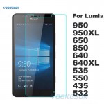 VOONGSON Screen Tempered Glass For Microsoft Nokia Lumia 640 640XL 950 950XL 530 650 550 535 532 435 630 Premium Protector Film