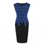 Vestidos Womens Elegant Vintage Floral Crochet Charming Pinup Casual Work Office Party Evening Sheath Bodycon Pencil Dress 139