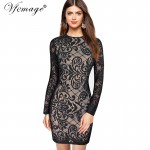 Vfemage Sexy Geometry Lace High Waist Fashion Womens Girl Ladies Cool Chic Casual Party Special Occasion Bodycon Mini Dress 4635