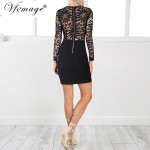 Vfemage Sexy See Through hollow out Crochet Lace Asymmetric Irregular Ruched Women Casual Party Club Beach Mini Short Dress 4715