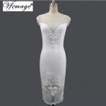 Vfemage Women Elegant Sexy embroidered Dobby fabric See Through Evening Party Special Occasion Bodycon Embroidery Dress 2902