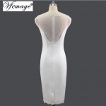 Vfemage Women Elegant Sexy embroidered Dobby fabric See Through Evening Party Special Occasion Bodycon Embroidery Dress 2902