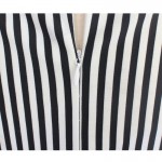 Vfemage Women Vintage Keyhole Bow Tie Faux Twinset Contrast Straps Striped Pocket Wear to Work Casual Party Sheath Dress 1610