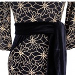 Vfemage Womens Elegant Vintage Lace Flower Print Belted Tunic Casual Party Pencil Sheath Dress 4255