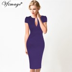 Vfemage Womens Sexy Elegant Summer Floral Flower Lace Vintage Tunic Slim Casual Party Fitted Sheath Pencil Bodycon Dress 2181