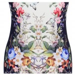 Vfemage Womens Summer Elegant Floral Butterfly Print Charming Pinup Cap Sleeve Casual Party Bodycon Sheath Dress 2959