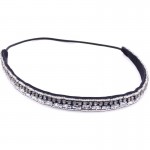 Vintage Bohemian Ethnic Tribal Crystal Stone Seed Beads Handmade Elastic Headband Hair Band Design Hair Accessories