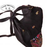 Vintage Embroidery Ethnic Canvas Backpack Women Handmade Flower Embroidered Bag Travel Bags Schoolbag Backpacks Mochila