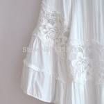 Vintage Mexico Floral Embroidery White Lace Casual DRESS BOHO Mini Dresses women clothing Summer Women dress Women tops,Vestidos