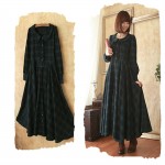 Vintage Mori Girl Preppy British Plaid Long Maxi Dress Princess Dress Sweet Peter Pan Collar Women Gothic Dress Boho Vestido 