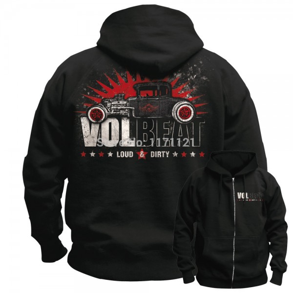 Volbeat  Danish Loud  Dirty Rock  ROLL   00% COTTON  HOODIE