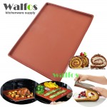 WALFOS FOOD GRADE Silicone Baking Mat DIY Multifunction Cake Pad  Non-Stick  Oven liner Swiss Roll Pad Bakeware Baking Tools