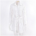 WINDGIRL striped shirt dress fashion cotton women  autumn dresses trun-down collar single botton plus size dresses robe femme