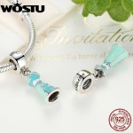 Wholesale 925 Sterling Silver Jasmine's Dress Charm Beads Fit Original WST Bracelet Pendant Authentic European Fine Jewelry