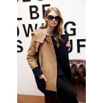 Winter Hooded Wool Coat Abrigos Mujer Invierno 2017 Winter Jacket Women Large Size Camel Cotton-Padded Women Coat 742100